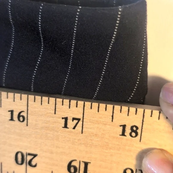 Liverpool Navy Stripes Knit Trousers Size 12/31 New With Tags - Picture 14 of 16